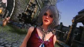 BDOR Hair 012 for Skyrim SE\AE female only [upl. by Saraann550]