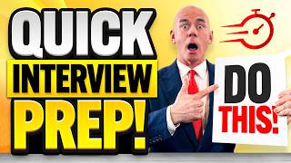 HOW TO PREPARE FOR A JOB INTERVIEW in UNDER 10 MINUTES 100 SUCCESS JOB INTERVIEW TIPS [upl. by Aloisia]