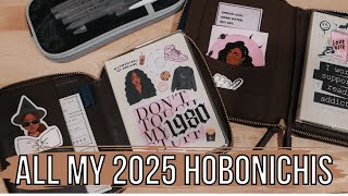 All My 2025 Hobonichi Setups  2025 Hobonichi Hon  2025 Hobonichi Original [upl. by Dlanigger]