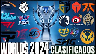 WORLDS 2024 EQUIPOS CLASIFICADOS  League Of Legends [upl. by Anailuy]