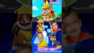 Vlad and Niki Paw Patrol vs Paw Patrol Exe x Coffin Dance  Tiles Hop tileshop coffindance [upl. by Eanat439]