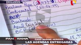 Caso Nadine Heredia las agendas entregadas 12 [upl. by Filmore334]