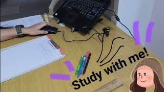 1 Hour Study With Me  Real Background Noise No Music – Stay Focused with Eva [upl. by Eetsirhc307]