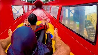 Epic Water Coaster Ride at Wahoo Waterworld Bandung Indonesia [upl. by Lejna730]