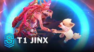 T1 Jinx Skin Spotlight  PreRelease  PBE Preview  League of Legends [upl. by Leicester]