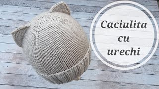 Caciula tricotata cu urechi quotPisi Caciulitaquot [upl. by Mercie]