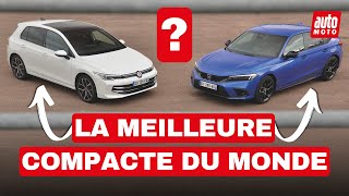 Volkswagen Golf vs Honda Civic  et la meilleure compacte du monde est [upl. by Ttihw]