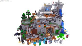 A whole little world in a box LEGO Minecraft The Mountain Cave review ⛰️ 21137 [upl. by Minabe570]