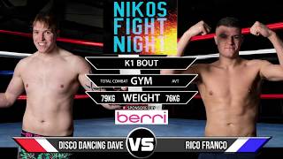 BARE KNUCKLE CHAMPION RICO FRANCO VS DISCO DAVE LOWES UNDER K1 RULES [upl. by Thomey]