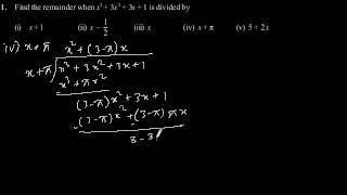 CBSE Class9 Maths NCERT solution  Polynomial  Exercise 23  Problem 1 [upl. by Stagg802]