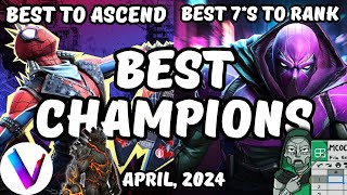 Best Champions Ranked amp Tier List  April 2024 MCoC  Vegas Tier List amp Spreadsheet  Prowler Punk [upl. by Einnek]