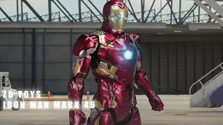 REVIEW  ZD Toys Iron Man Mark 46  Captain America  Civil War  中動  中动  Marvel [upl. by Gerti]