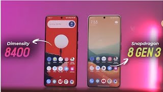 Dimensity 8400 Vs Snapdragon 8 Gen 3  Antutu Score amp Benchmark [upl. by Neila536]