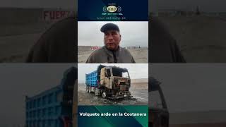 Tacna  Volquete arde en vía Costanera [upl. by Nocaed800]