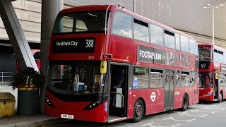 Busses in the London Borough of Tower Hamlets [upl. by Ahtreb]