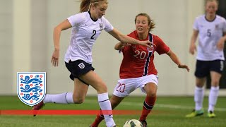 England Women’s U19s controversial penalty decision against Norway  Goals amp Highlights [upl. by Aleirbag]