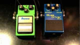 Vintage Ibanez TS9 vs Boss Blues Driver BD2 [upl. by Rivera]