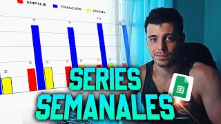 📈EXCEL de ENTRENAMIENTO  GRAFICAR SERIES SEMANALES📈 8 [upl. by Asserrac]