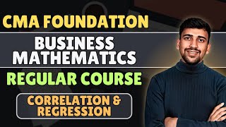 L65 CMA Foundation Mathematics  Correlation and Regression MCQs [upl. by Airamas]