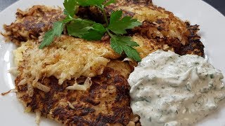 Rüben Rösti mit Kräuterquark  Mori kocht [upl. by Dranek175]