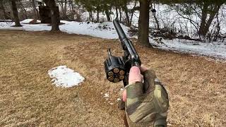 SampW M1917 Revolver POV firing Revisited in 4K [upl. by Rehctaht372]