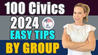 2024 US Citizenship Official USCIS 100 Civics Questions 2008 version BY GROUP [upl. by Olra]