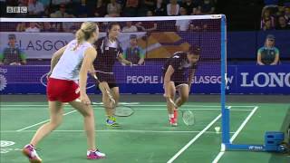 WD Bronze  MAS vs ENG  2014 Commonwealth Games badminton [upl. by Ardnak154]