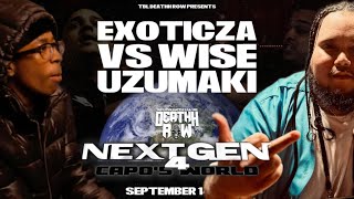 EXOTICZA VS WISE UZUMAKI  TBL DEATHH ROW 💀 ⛓️ NEXT GEN4 CAPOs WORLD [upl. by Adnorrehs]