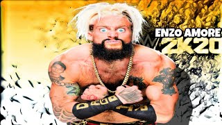 Enzo Amore Signatures and Finishers WWE 2K20 [upl. by Ahsila25]