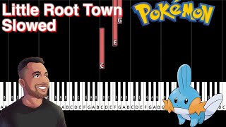 Pokemon  Little Root Town Slowed  Piano [upl. by Attelahs956]