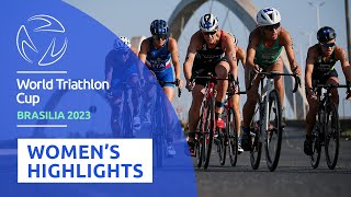 2023 World Triathlon Cup Brasilia  womens highlights [upl. by Coretta]