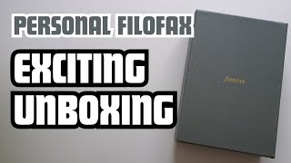 FILOFAX LOCKWOOD  Unboxing Personal Filofax In Navy Blue [upl. by Otrebide]