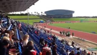 World masters games Auckland 2017 M55 100m final [upl. by Sakul740]