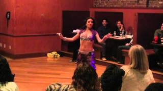 Tava Bellydance CT  fanveil and finger cymbals at quotSpring Shimmyquot 2014 [upl. by Hege]