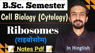 Ribosomes  Bsc Semester  Cell Biology  By Dadhich Sir [upl. by Norehc]