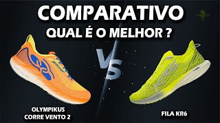 OLYMPIKUS CORRE VENTO 2 ou FILA KR6  Qual deles é melhor [upl. by Stoll936]