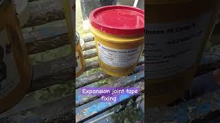 Expansion joint tape fixing using sika combiflex adhesive [upl. by Eenafit]