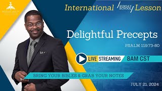 Join Dr Rodney Jones LIVE Sunday School International Delightful Precepts Psalm 1197380 [upl. by Tolmann]