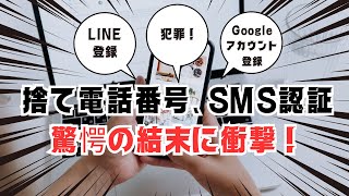 使い捨て電話番号、SMS認証、驚愕の結末に衝撃！ [upl. by Cailly]