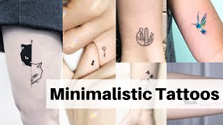 Minimalist tattoo ideas  Minimalist tattoo time lapse  Small tattoo designs  Lets style buddy [upl. by Atikel]