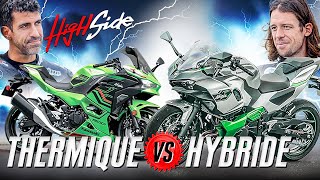 LHybride estil lavenir de la moto   Kawasaki Ninja 7 Hybrid VS Ninja 500 [upl. by Alsi273]