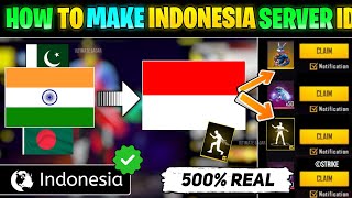 How To Make Indonesia Server Id In Free Fire  Indonesia Server Free Fire Id Kaise Banaye [upl. by Graff]