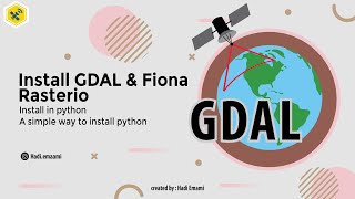 install gdal  rasterio and fiona in python [upl. by Lozano]