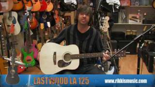 Eastwood LA125 Acoustic Guitar Review by Rikkis Music Shop Edinburgh [upl. by Anelav337]