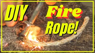 DIY Fire Rope  Recipe [upl. by Resneps]