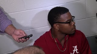 Damien Harris postgame raw interview [upl. by Arnon]