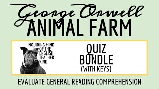 Animal Farm by George Orwell Quiz and Answer Key Bundle [upl. by Idou849]