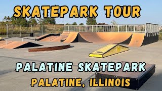 Palatine Skatepark  Palatine Illinois  Skatepark Tour [upl. by Kearney212]