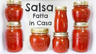 Conserva di Salsa di Pomodoro Fresco Fatta in Casa  Ricetta Completa  55Winston55 [upl. by Thatcher]