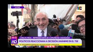 Políticos reaccionaron a la decisión unánime del TSE [upl. by Nilsoj811]